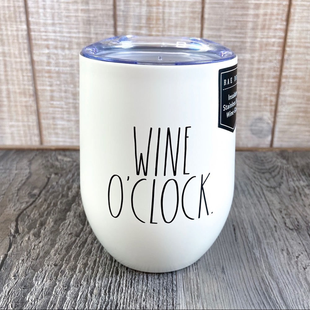 *SOLD* Rae Dunn WINE OCLOCK wine tumbler kitchen